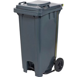 WHEELIE BIN WITH PEDAL 120 Litre Dark Grey