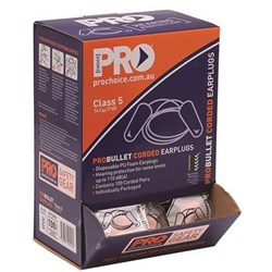 PROPLUG EPOC CORDED EARPLUGS Disposable 110dB Class5 BOX 100