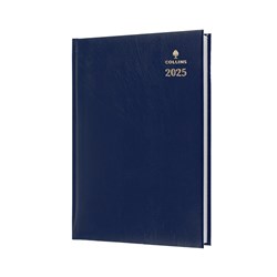 COLLINS STERLING DIARY A4 144 DTP 30 MIN 8AM-6PM NAVY
