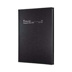 COLLINS KINGSGROVE DIARY A5 DAY TO PAGE BLACK