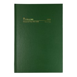 COLLINS FINANCIAL DIARY 14M4 A4 DTP 14M4.P40  GREEN