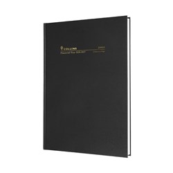 COLLINS FINANCIAL DIARY 24M4 A4 2DTP 24M4.P99 BLACK