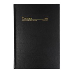 COLLINS FINANCIAL DIARY 34M4 A4 WTO 34M4.P99 BLACK
