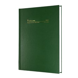 COLLINS DIARY FINANCIAL 18M4 A5 DTP P40 GREEN