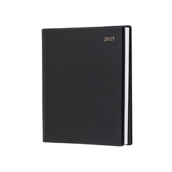 DEBDEN ASSOCIATE DIARY A5 DTP 30 MIN 7AM-8PM BLACK LEATHERGRAIN PVC