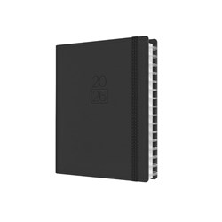 DEBDEN DIARY PLAN & NOTE A5 WTO CHARCOAL