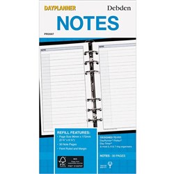DEBDEN DAYPLANNER REFILL PERSONAL NOTES