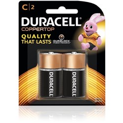 DURACELL "C" BATTERIES ALKALINE PK2 DISCONTINUED LIMITED STOCK