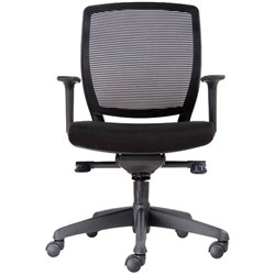Rapidline Hartley Task Promesh Medium Back Chair Black