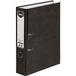 MARBIG LEVER ARCH FILE F/C BLK MOTTLED BOARD