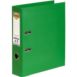 MARBIG A4 LEVER ARCH GREEN FOLDER LINEN FINISH