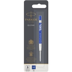 PARKER REFILLS & INK Gel Medium BLUE Blue