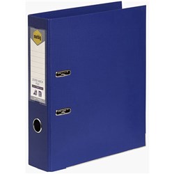 MARBIG  A4 LEVER ARCH BLUE FOLDER LINEN FINISH BTS