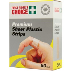 TRAFALGAR PLASTIC STRIPS FAC Plastic Strips band aid Box of 50