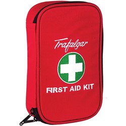 TRAFALGAR VEHICLE FIRST AID KIT Low Risk Kit Soft Case PV1 Red