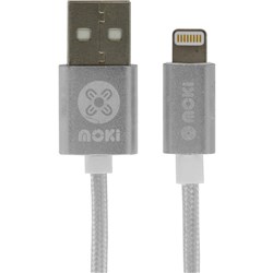 Moki Lightning Cable IPHONE ACC MSTLCAKSSV Silver I PHONE