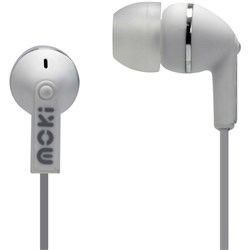 MOKI DOTS NOISE ISOLATION EARBUDS WHITE EARPHONES