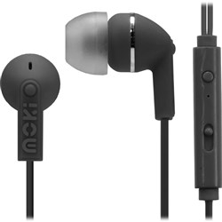 MOKI NOISE ISOLATION EARBUDS WITH MICROPHONE & CONTROL BLACK
