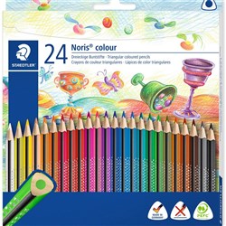 Noris Club Triangular Coloured Pencil Assorted Pack of 24