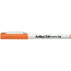 ARTLINE 210 0.6MM FINELINER Pen Orange BOX OF 12