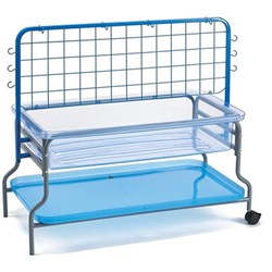 Edx Education Sand & Water Tray & Stand with Frame and Storage Shelf