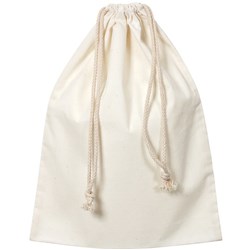 ZART CALICO LIBRARY BAG With Drawstring 37X42cm Beige Pack of 12