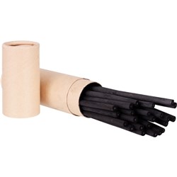 CSSC CHARCOAL NATURAL WILLOW Sticks 6mm Black Pack of 25