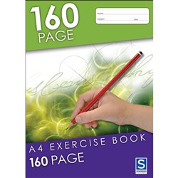 EXERCISE BOOK A4 160 PAGE WITH RED MARGIN BTS