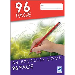 SOVEREIGN EXERCISE BOOKS A4 8mm Ruled 96pg BTS