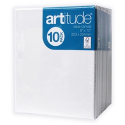 Artitude Canvas 8x10 Inch Thin Edge PACK OF 10
