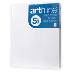 Artitute Canvas 16x20 Inch Thin Edge Pack of 4