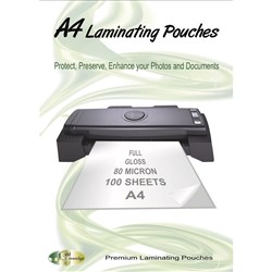 GOLD SOVEREIGN LAMINATING A4 POUCH 80mic