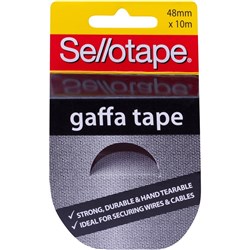 Sellotape Gaffa Tape Black 48mmx10m