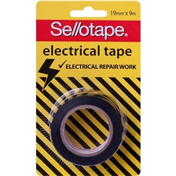 Sellotape Electrical Tape BLAC 19mmx9m Black