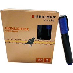 BIBBULMUN HIGHLIGHTER VIOLET Chisel Violet purple PRICE IS EACH (BOX IS 12)