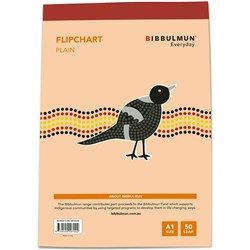 BIBBULMUN FLIP CHART A1 Flipchart 50 Leaf Plain CVC