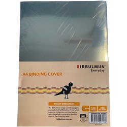 BIBBULMUN BINDING COVERS CLEAR A4 Clear 200 Micron Pack of 100 CVC