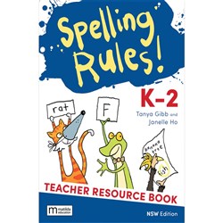 Spelling Rules! Teacher Book + Digital Download K-2 NSW Curriculum