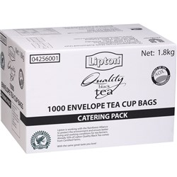 LIPTON TEA BAGS ENVELOPED SINGLE WRAP  BOX  1200 YELLOW LABELLED.