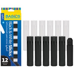 Zarts Black & White Slicks Pack of 12