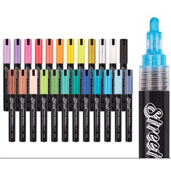 Street Paint Markers by Zart Assorted Pack of 24