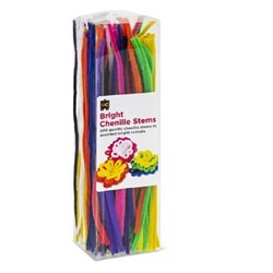 EC Chenille Stems 30cm Bright Pack 200