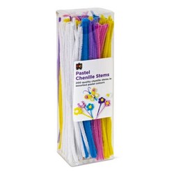 EC Chenille Stems 30cm Pastel Pack 200