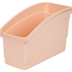 Plastic Book and Storage Tub Coral