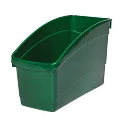 Plastic Book and Storage Tub Dark Green