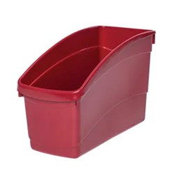 Plastic Book and Storage Tub Ruby