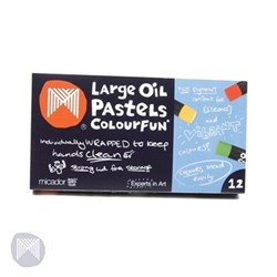 Micador Oil Pastel Crayons Colourfun Large Pack of 12