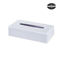 RECTANGULAR TISSUE BOX WHITE