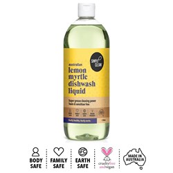 SIMPLY CLEAN LEMON MYRTLE DISHWASH LIQUID 1 LITRE