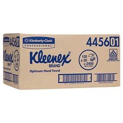 KLEENEX TOWEL 30.5 X 24 CM 120 TOWELS 20 pack 2400sheets